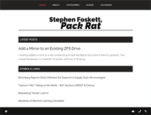 Tablet Screenshot of blog.fosketts.net